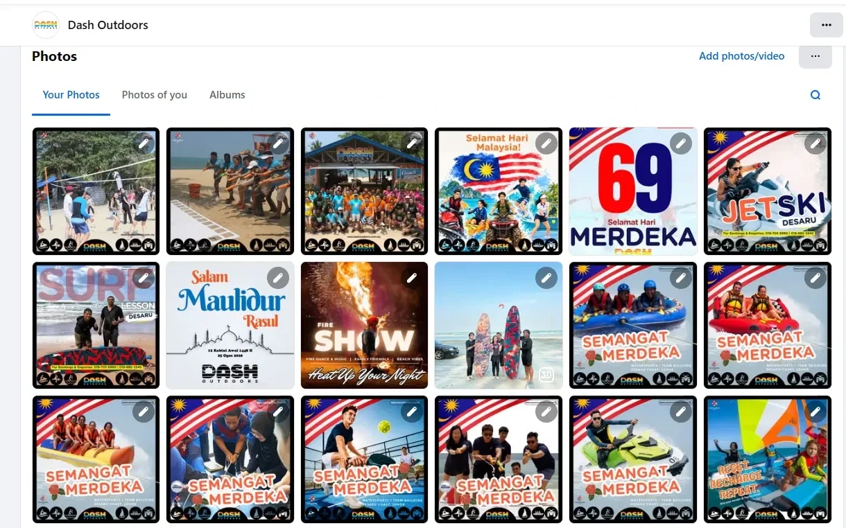 Social media content and campaign posts created for Dash Outdoors by Nexify Solution